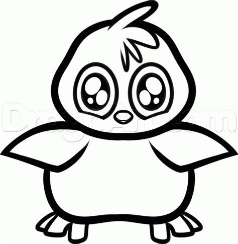 How To Draw A Baby Penguin Step By Step Cartoon Animals Animals