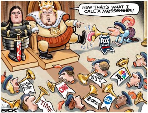 Political Cartoon On Trump Attacks Press By Steve Sack Minneapolis