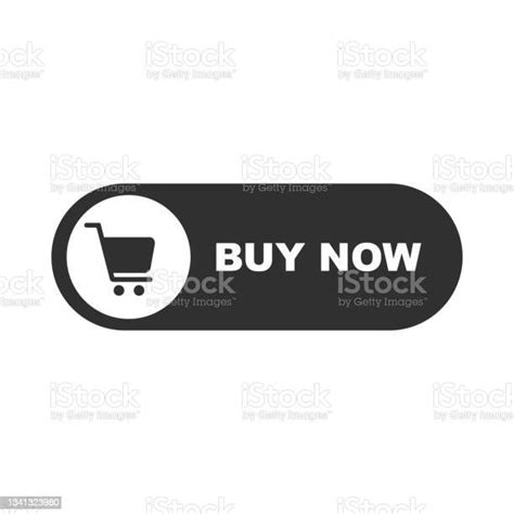 Buy Now Button Iconvector Illustration Isolated On White Background