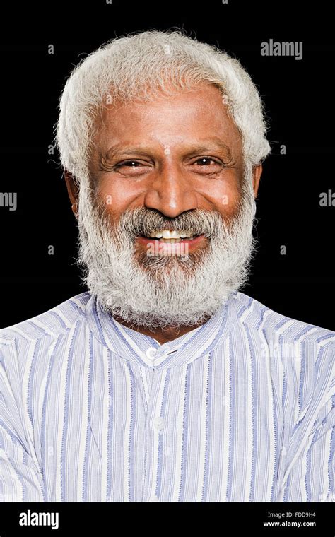 Indian Senior Adult Man Smiling Pose Stock Photo Alamy