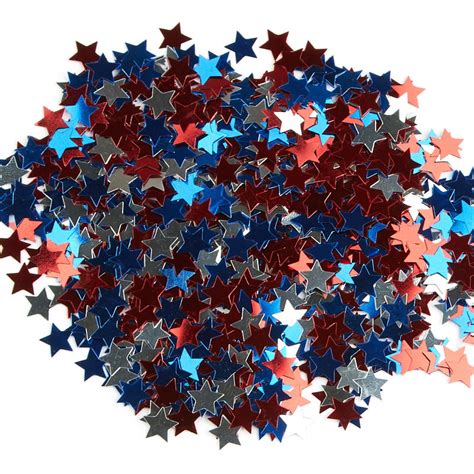 Red White And Blue Confetti Stars New Items Factory Direct Craft