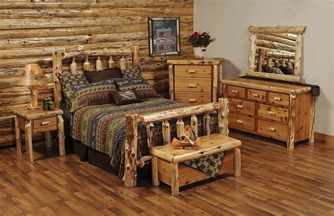 Fireside Lodge Furniture 10040 Traditional Cedar Queen Complete Bed
