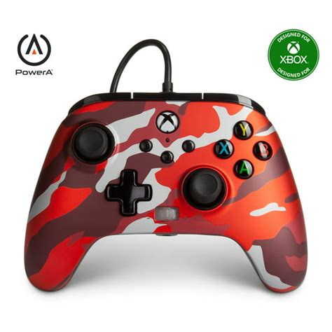 Powera Enhanced Wired Controller For Xbox Series Xs Metallic Red