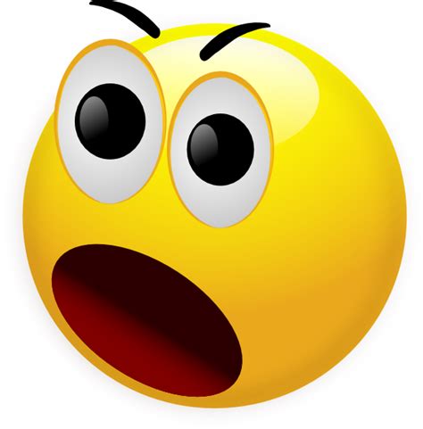 emoticons surprised face clipart best