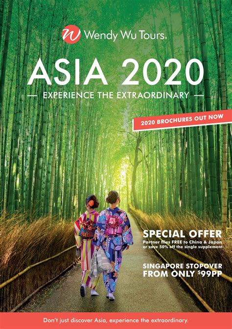 Wendy Wu Tours Asia 20202021 Brochure Experience The Extraordinary