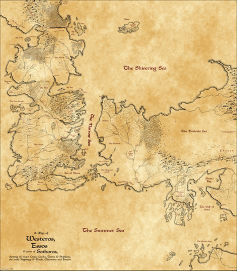 Map Of Westeros Essos And Parts Of Sothoros By Astrogator87 On Deviantart
