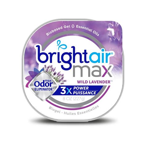 Bright Air 8 Oz Wild Lavender Max Odor Eliminator 900666 The Home Depot