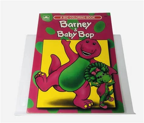 Vintage Barney And Baby Bop Coloring Book 1990s Newold Stock Unused