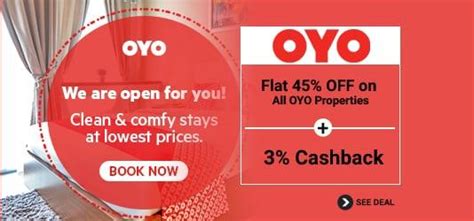 Oyo Coupon Code Flat 45 Off On All Oyo Properties