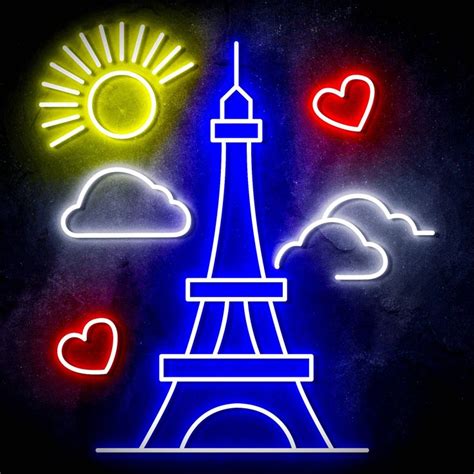 The Eiffel Tower Led Neon Sign In 2022 Neon Signs Led Neon Signs Neon