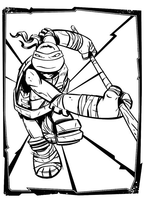 May 23 is celebrated since 2000 as the world turtle day. Donatello coloring pages to download and print for free