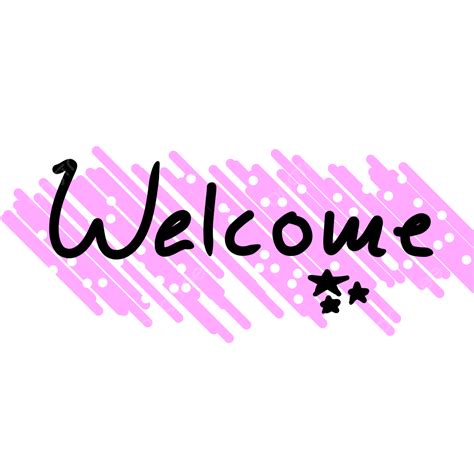Welcome Colorful Hand Drawn Text Handwriting Word Welcome Text