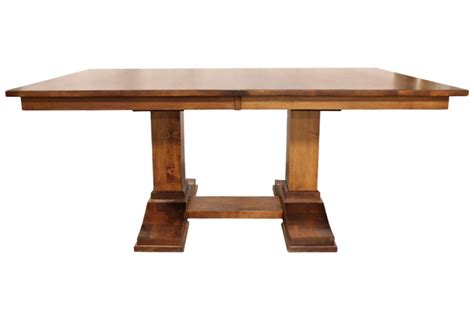 Brown Maple Dining Table With Two Leaves Redekers Furniture