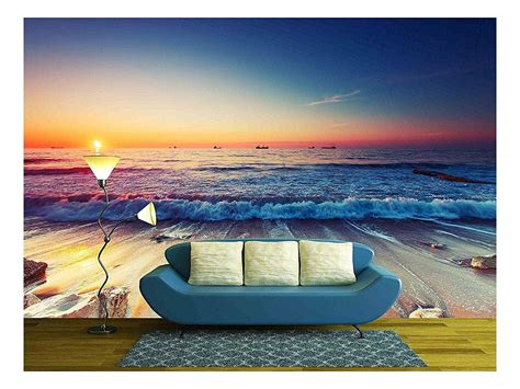 Wall26 Beautiful Sunrise Over The Horizon Removable Wall Mural Self