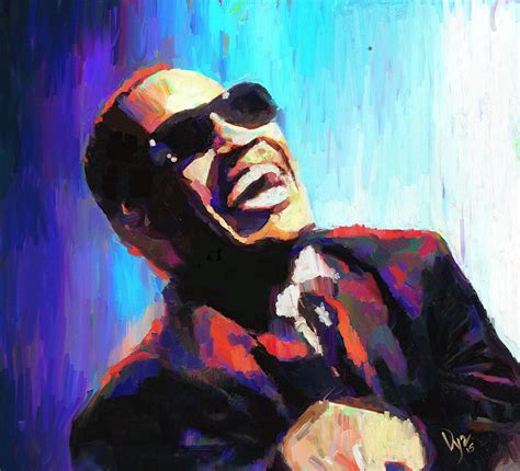 Ray Charles Painting By Vya Artist Fine Art America