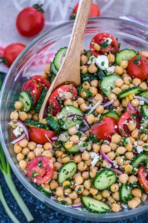Chickpea Salad Recipe Video Sweet And Savory Meals