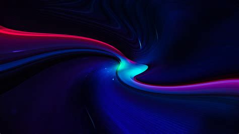 Dark Blue Pink Lines Abstraction 4k Hd Abstract Wallpapers Hd