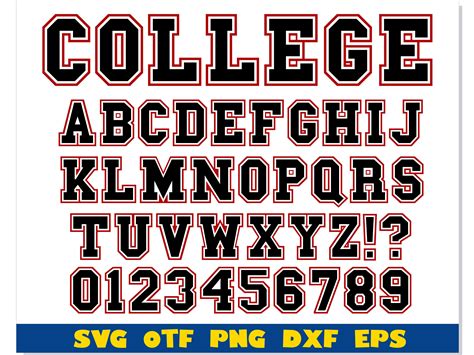 College Font Svg College Font Otf College Font Png Colleg Inspire