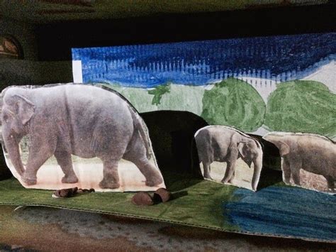 Elephant Diorama Earth Educational Creative Crafts Earth Art