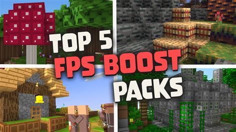 Top 5 Fps Boost Texture Packs For Minecraft Max Fps Showcase