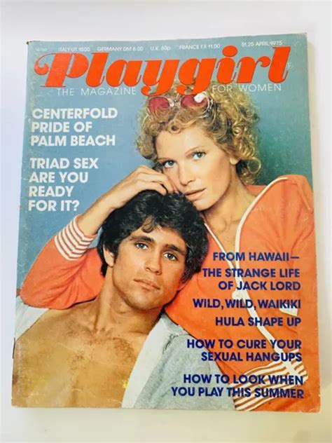 Vintage Playgirl Magazine April Jack Lord John Gibson Centerfold Picclick Uk