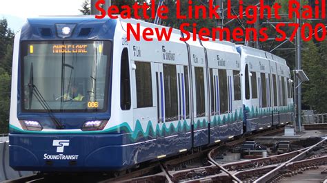Seattle Sound Transit Link Light Rail The Brand New Siemens S70 Trains
