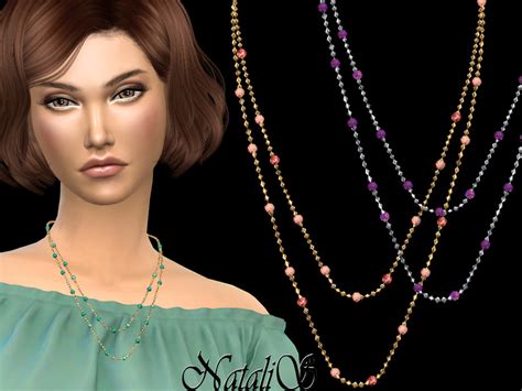 The Sims Resource Natalisgemstone Beads Chain Necklace