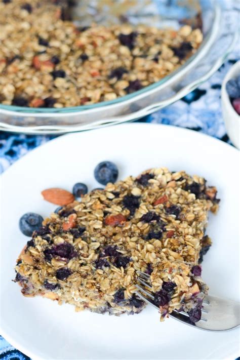 Blueberry Muffin Baked Oatmeal Flying On Jess Fuel