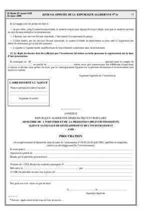 Formulaire pdf Modèle procuration notaire