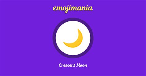 🌙 Crescent Moon Emoji Copy And Paste Emojimania