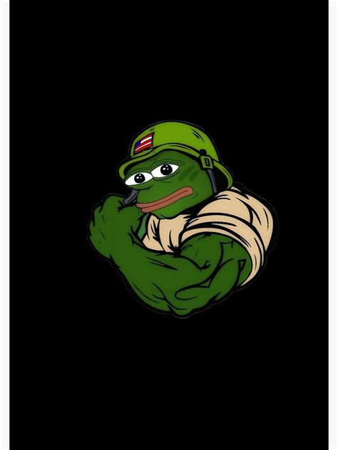 Pepe Sticker Pepe The Frog Military War Funny Meme Spiral Notebook