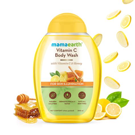 Mamaearth Vitamin C Body Wash With Vitamin C And Honey For Skin