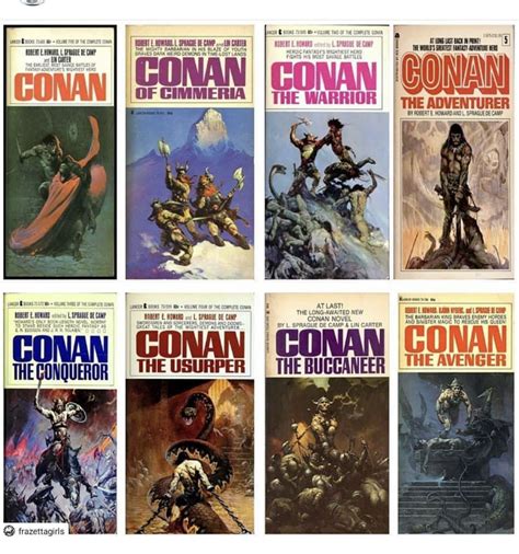 Choose Your Favorite Conan Cover Artwork By Frank Frazetta Conan The