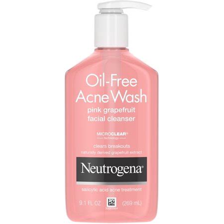 Glycolic acid cleansers are the answer to all your hyperpigmentation woes. 2 Pack - Neutrogena Oil-Free Salicylic Acid Pink ...