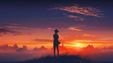Anime Sunset X Wallpapers Wallpaper Cave