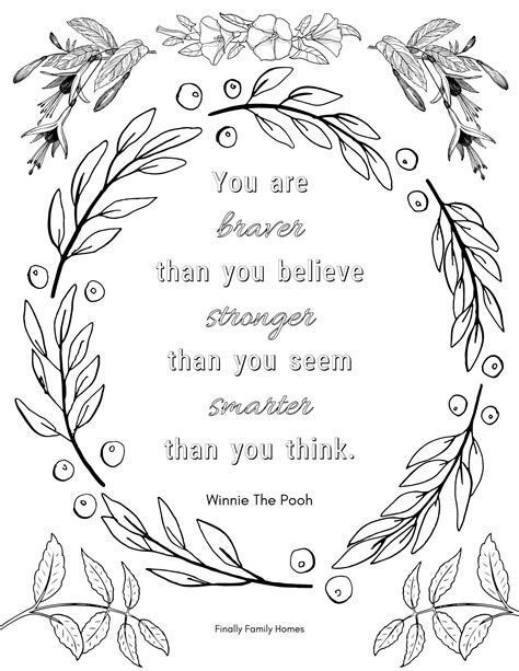 Included into beautiful and various patterns to the letters of our quotes also can be coloured ! Free Inspirational Quote Coloring Pages For Adults