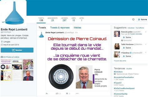 Compte Twitter Parodique à Limoges Trois Adjoints Municipaux Portent Plainte Charente Librefr