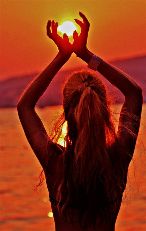 Free Images Beach Silhouette Woman Sunset Dance Red Color