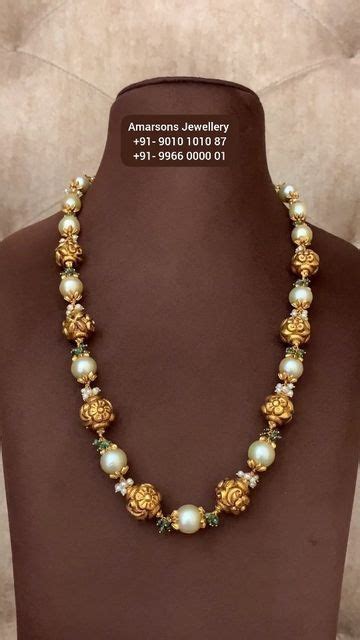 AMARSONS JEWELLERY On Instagram Gold Rudraksh Ball Gemstone Tarmala