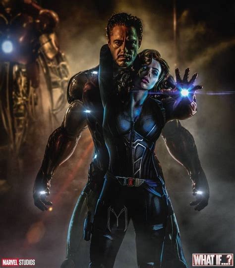 Iron Man And Black Widow Marvel Comic Universe Superhero Avengers Film
