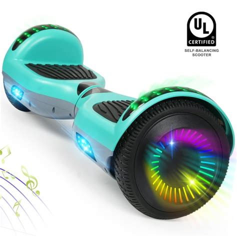 6 5 two wheel self balancing hoverboard with bluetooth and led lights electric self balancing