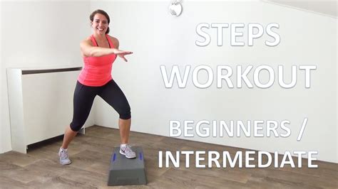 Minute Steps Workout Beginners To Intermediate Step Exercises Youtube