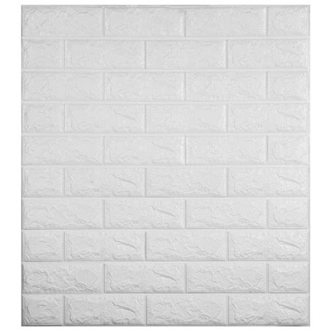 Buy 3d Wall Panel Brick 11 Pack Pe Foam Wallpaper 275x305 Inches Pe
