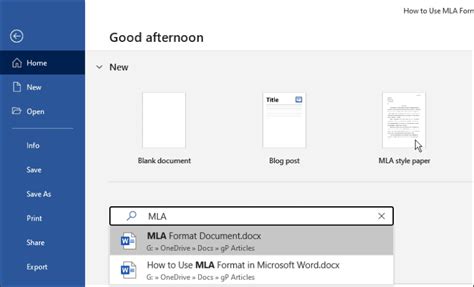How To Use Mla Format In Microsoft Word