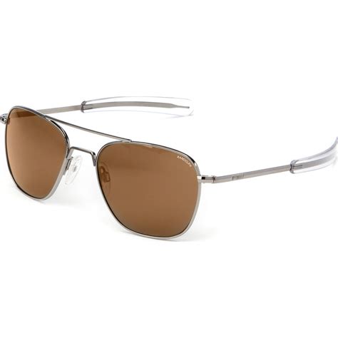 Randolph Engineering Aviator Gun Metal Sunglasses Tan Polarized Bayo Sportique