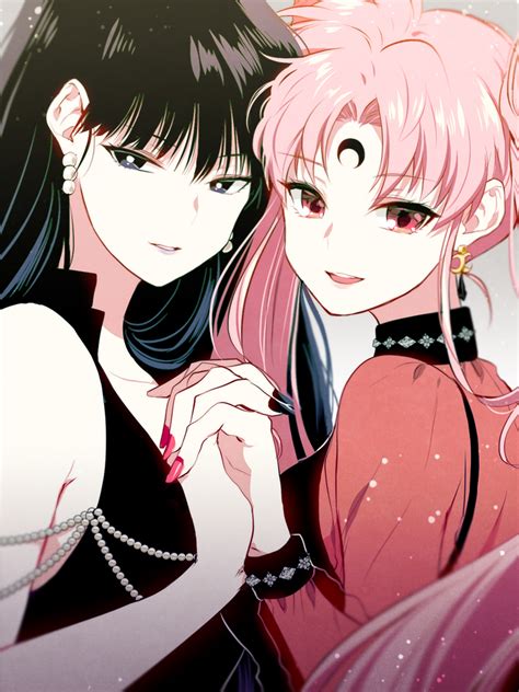 Chibi Usa Tomoe Hotaru Black Lady And Mistress Bishoujo Senshi Sailor Moon Drawn By Nipye