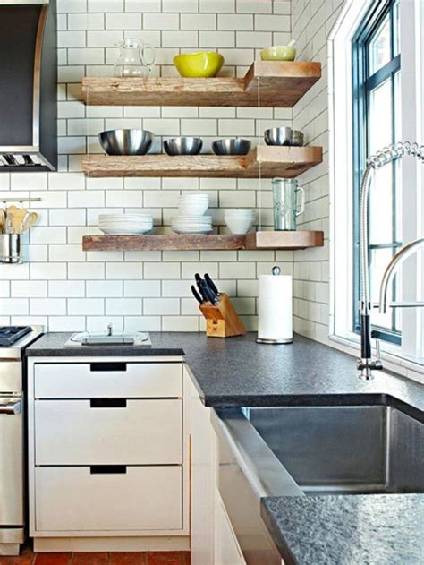 15 Beautiful Kitchen Designs With Floating Shelves Rilane