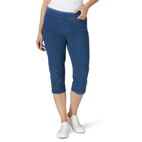 Chic Chic Womens Classic Collection Easy Fit Elastic Waist Pull On Capri Pant