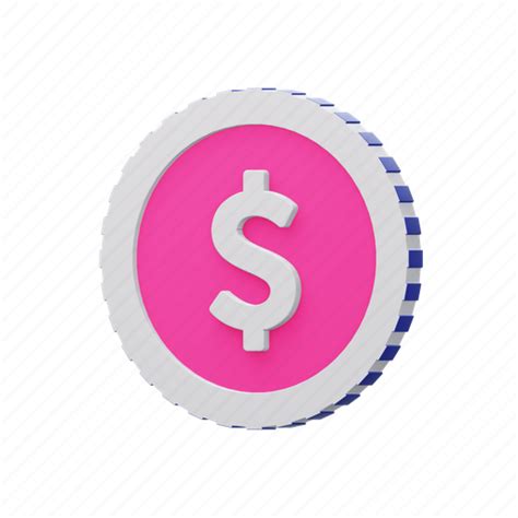 Dollar Coin Money Finance Currency Cash Business 3d Illustration