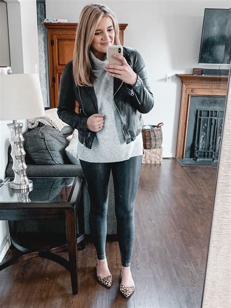 Over 20 Spanx Leather Leggings Outfits By Lauren M